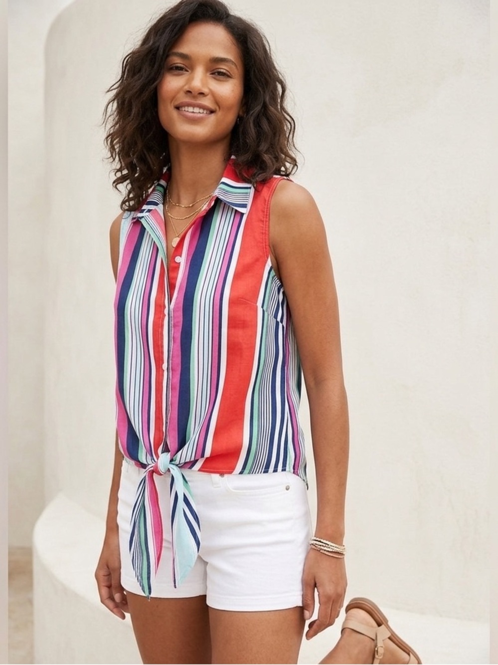 Banana Republic Multicolor Striped Kids Button Down Shirt